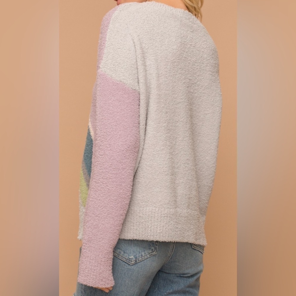 Hem & Thread Colorblock Cozy Sweater - Picture 2 of 4